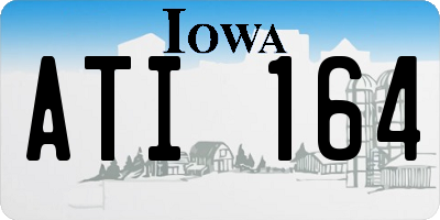 IA license plate ATI164