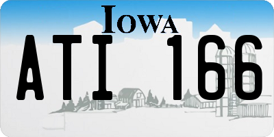 IA license plate ATI166