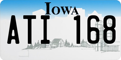 IA license plate ATI168