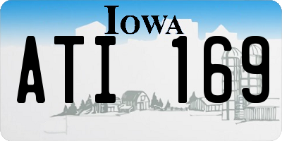 IA license plate ATI169