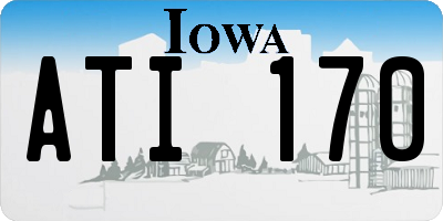 IA license plate ATI170