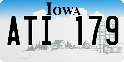 IA license plate ATI179