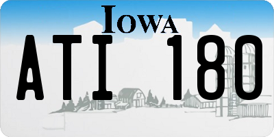 IA license plate ATI180