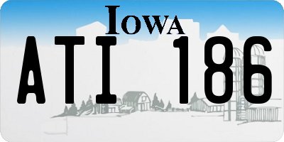 IA license plate ATI186