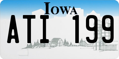 IA license plate ATI199
