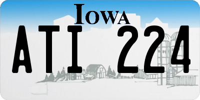 IA license plate ATI224