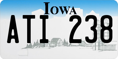 IA license plate ATI238