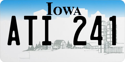 IA license plate ATI241