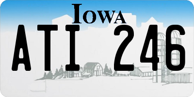 IA license plate ATI246
