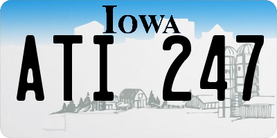 IA license plate ATI247