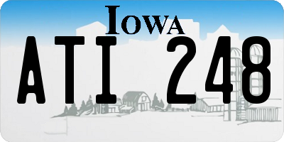 IA license plate ATI248