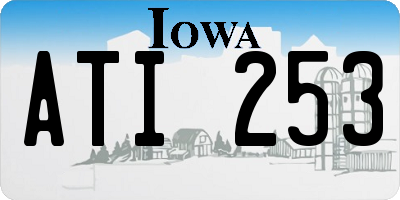 IA license plate ATI253