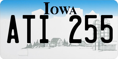 IA license plate ATI255