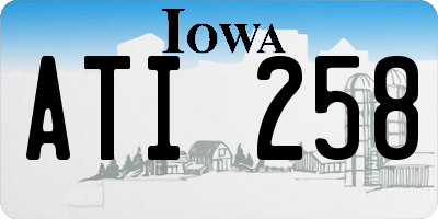 IA license plate ATI258