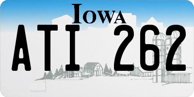 IA license plate ATI262