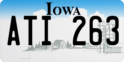 IA license plate ATI263