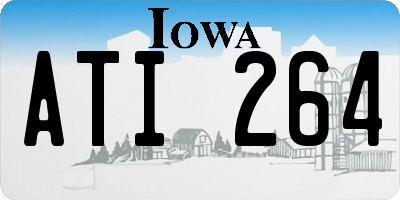 IA license plate ATI264
