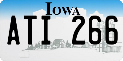 IA license plate ATI266