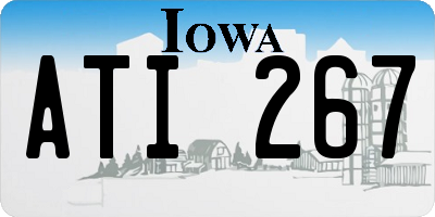 IA license plate ATI267