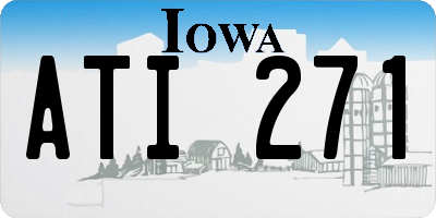 IA license plate ATI271