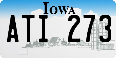 IA license plate ATI273
