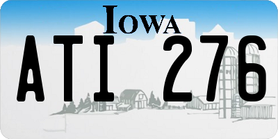 IA license plate ATI276