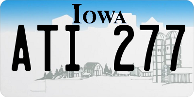 IA license plate ATI277