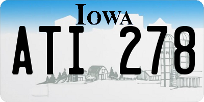 IA license plate ATI278