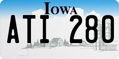 IA license plate ATI280
