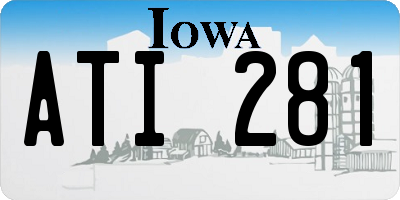IA license plate ATI281
