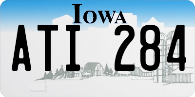 IA license plate ATI284