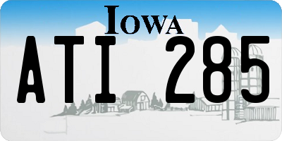 IA license plate ATI285