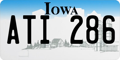 IA license plate ATI286