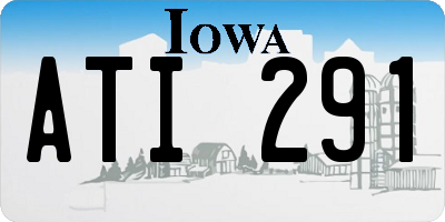 IA license plate ATI291