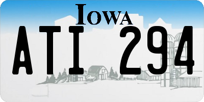 IA license plate ATI294