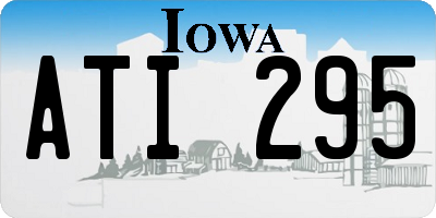 IA license plate ATI295