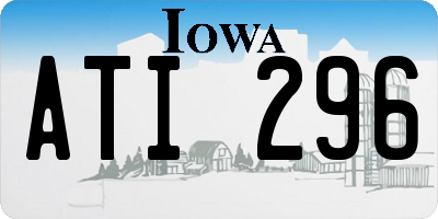 IA license plate ATI296