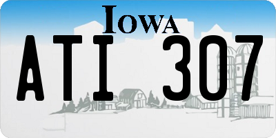 IA license plate ATI307