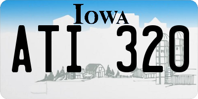 IA license plate ATI320