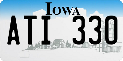 IA license plate ATI330