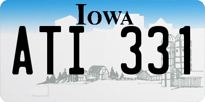 IA license plate ATI331