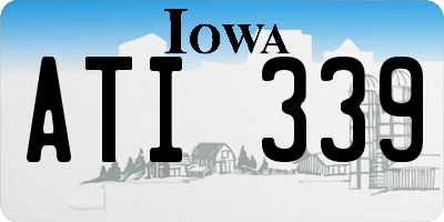 IA license plate ATI339