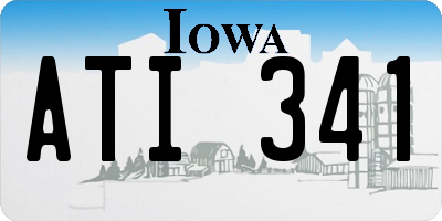 IA license plate ATI341
