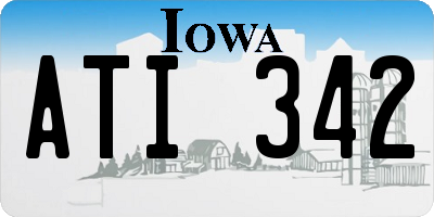IA license plate ATI342