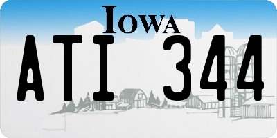 IA license plate ATI344