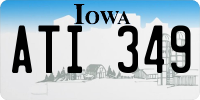 IA license plate ATI349