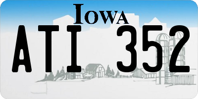 IA license plate ATI352