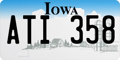 IA license plate ATI358