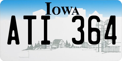 IA license plate ATI364