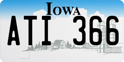 IA license plate ATI366